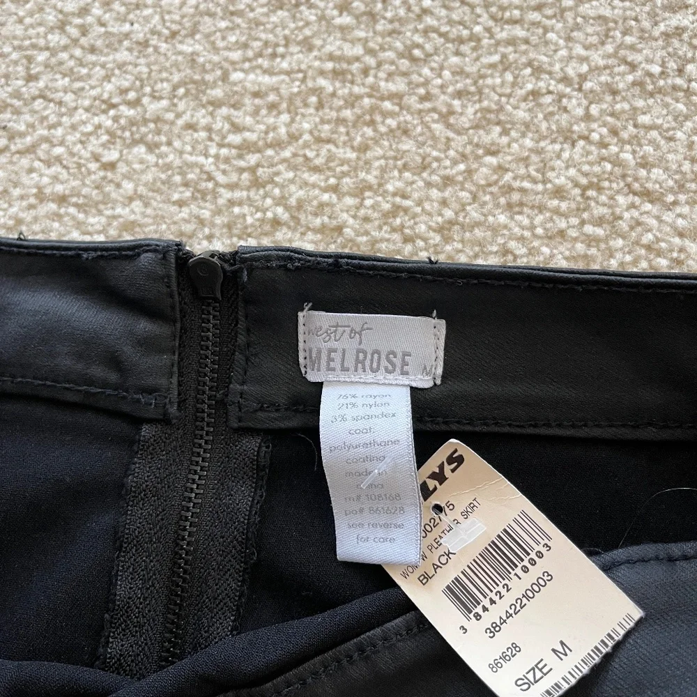 NWT Faux Leather Mini Skirt - Picture 3 of 3